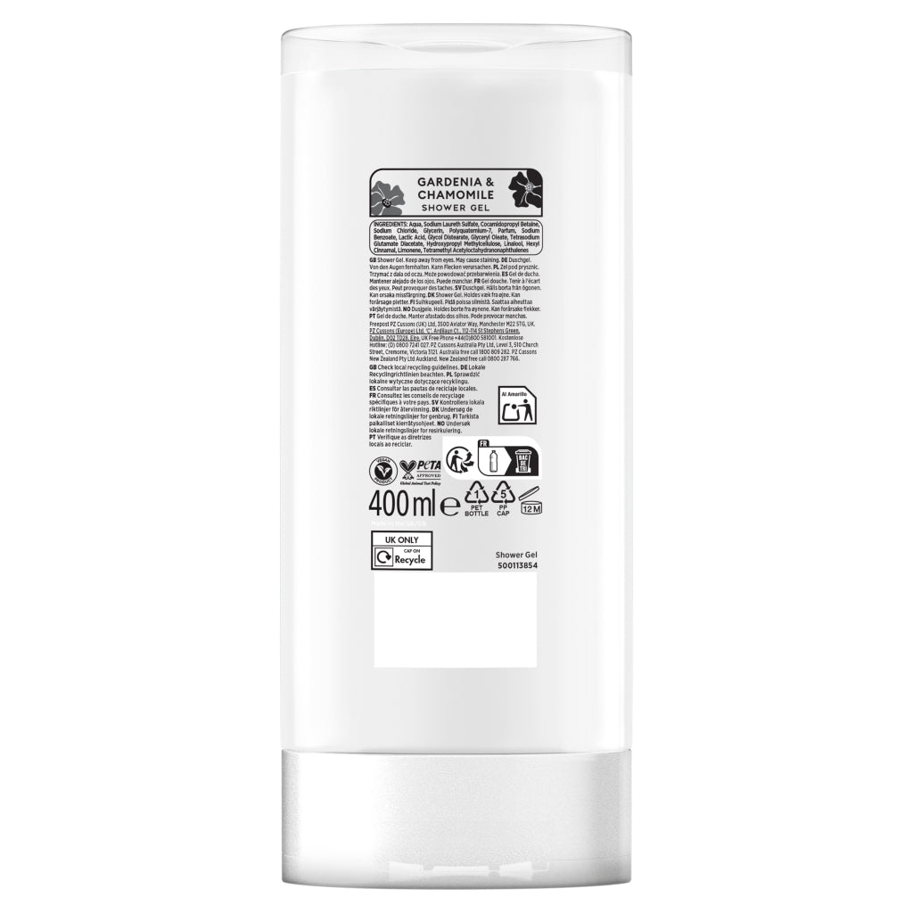 Creations Body Wash 400ml Gardenia & Chamomile