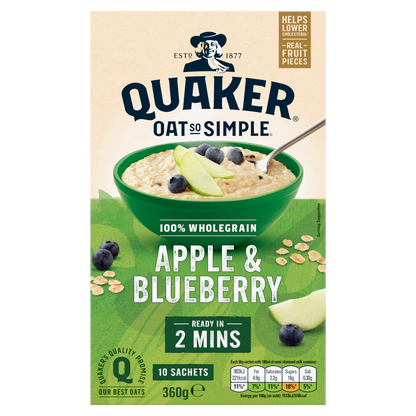 Buy Quaker Oats So Simple Apple & Blueberry online at Intamarque Wholesale – Trusted FMCG distributor