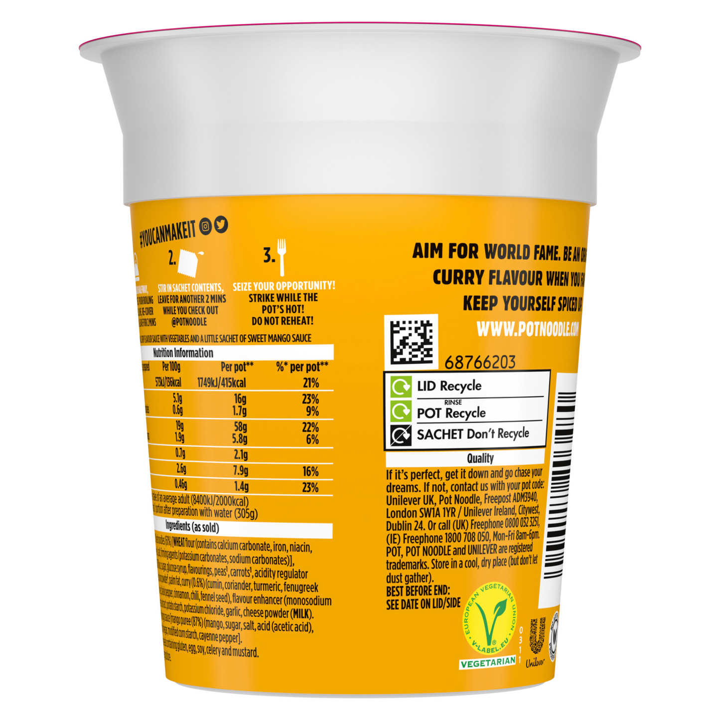 Pot Noodle Original Curry