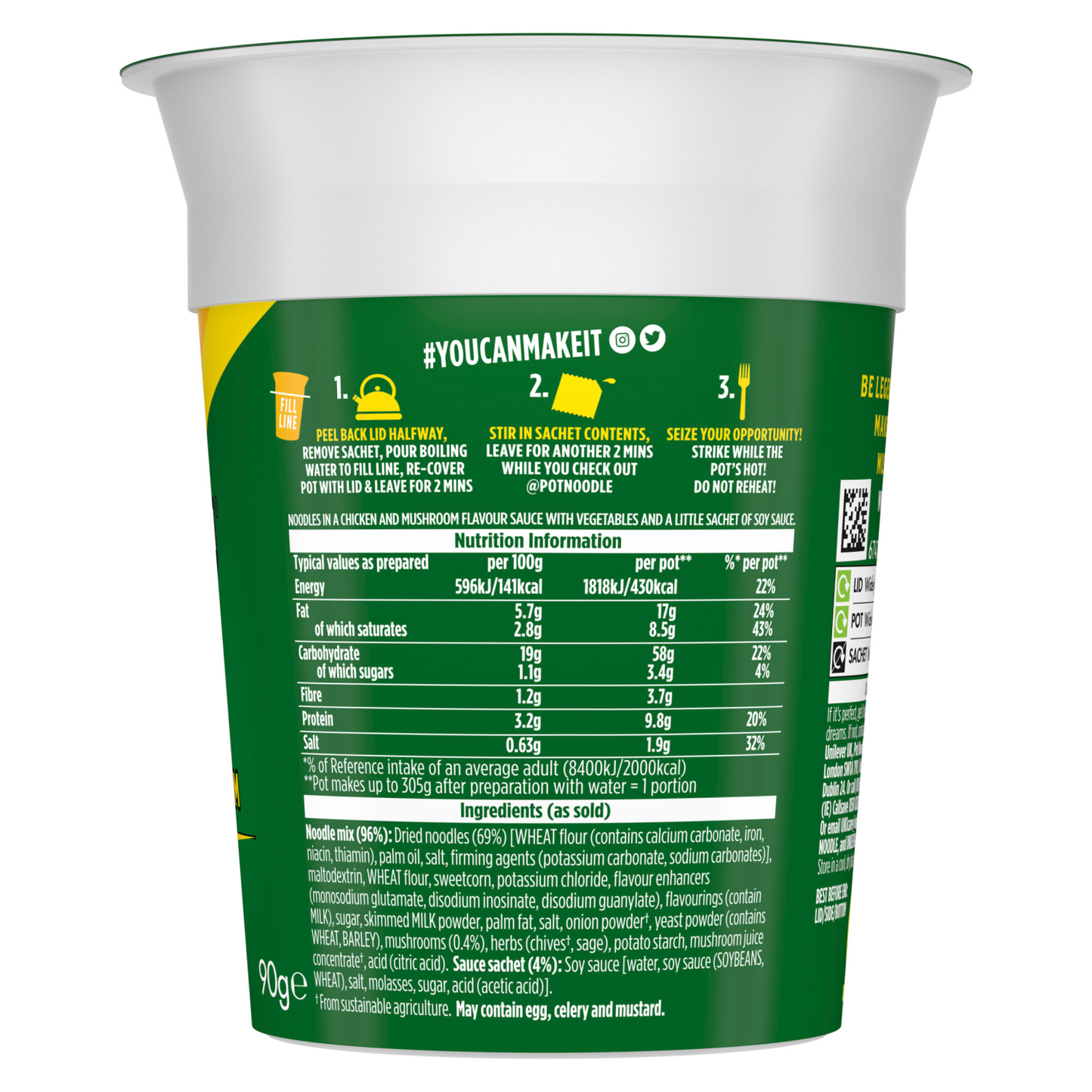 Pot Noodle Chicken & Mushroom