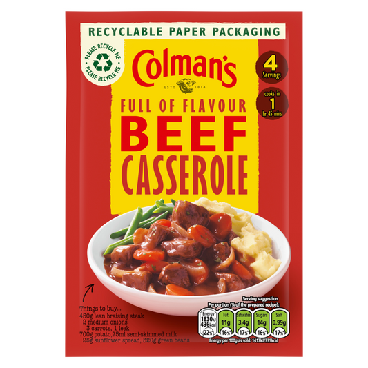 Buy Colmans Beef Casserole online at Intamarque Wholesale – Trusted FMCG distributor