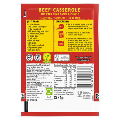 Colmans Beef Casserole