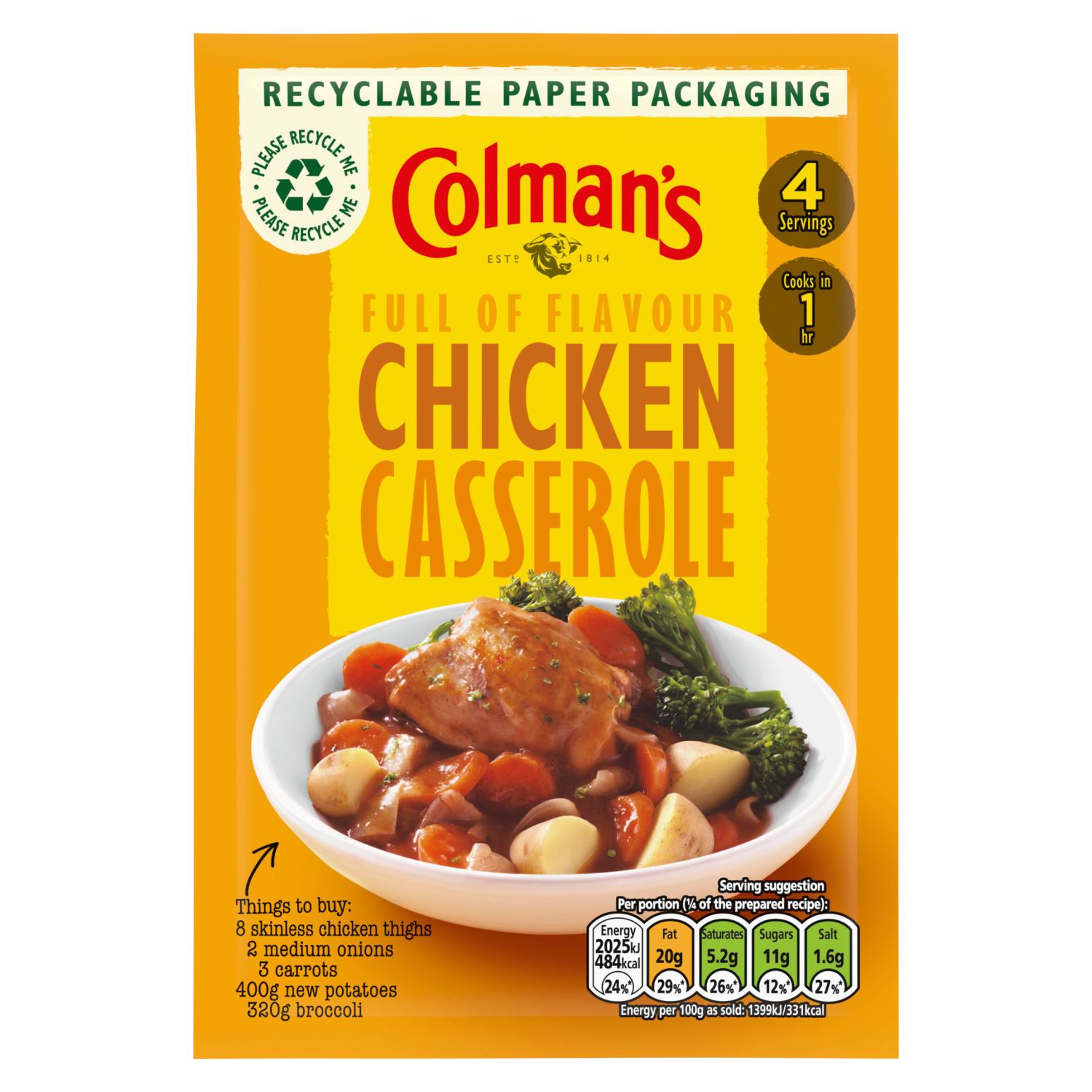Buy Colmans Mm Chicken Casserole online at Intamarque Wholesale – Trusted FMCG distributor