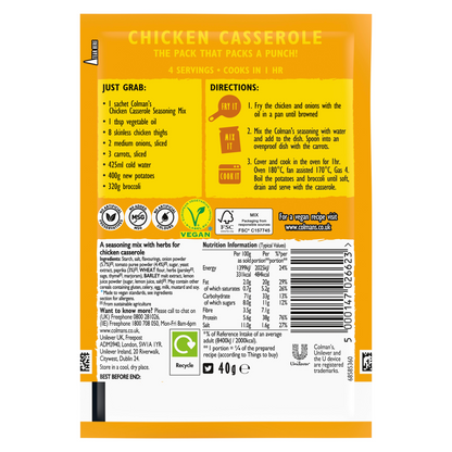 Colmans Mm Chicken Casserole