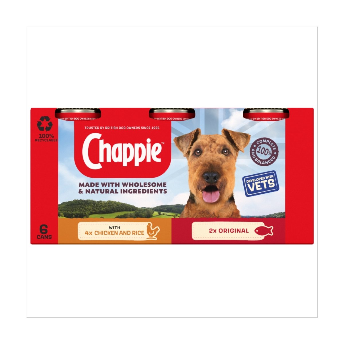 Chappie Dog Tins 6x412g Favourites