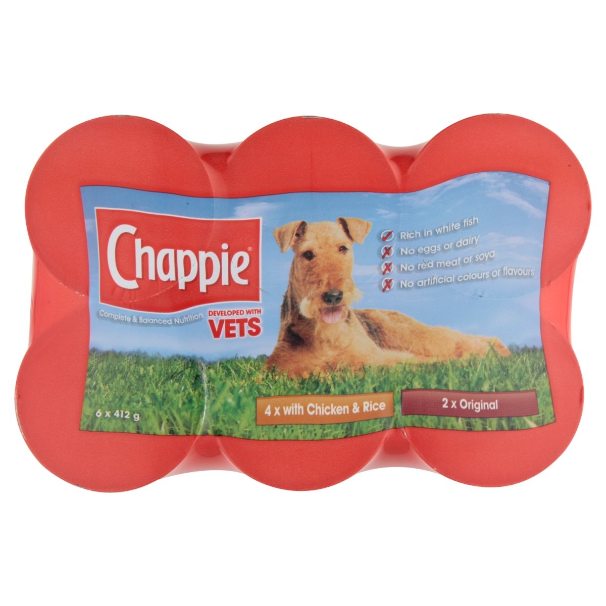 Chappie Dog Tins 6x412g Favourites