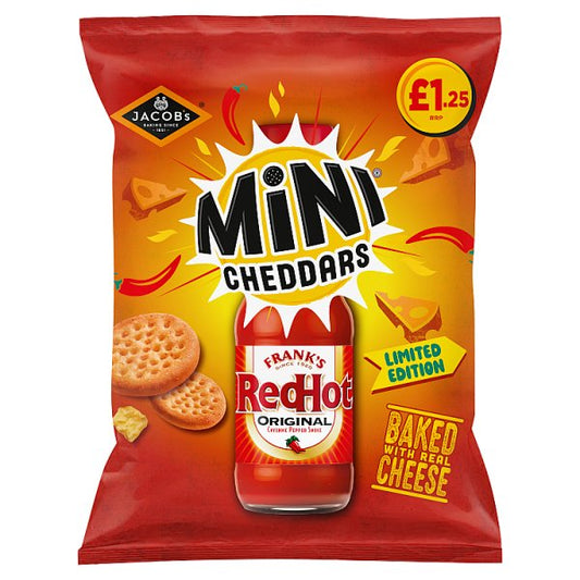 Jacobs Mini Cheddars Franks Red Hot pm £1.25