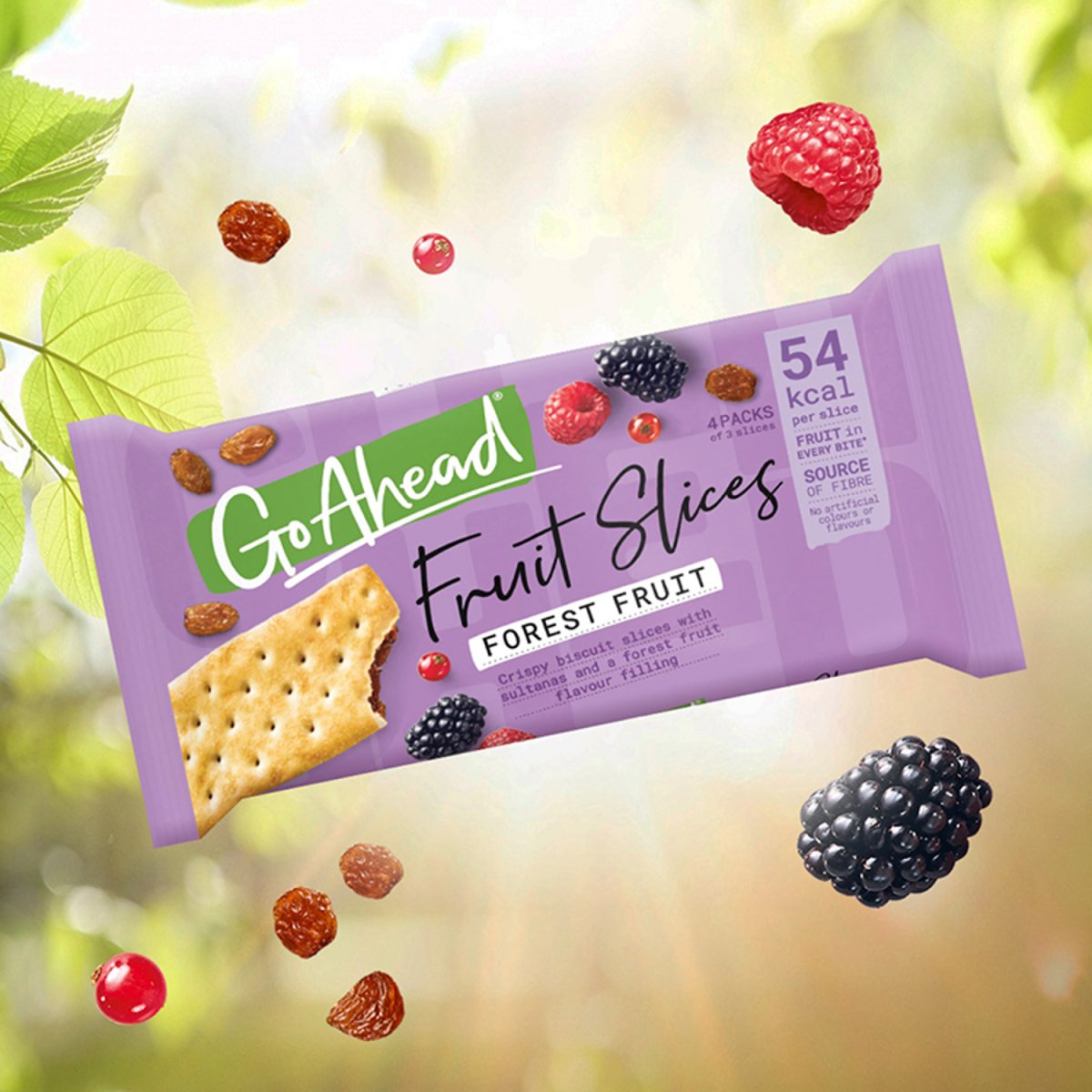 Go Ahead Forest Fruit Crispy Fruit Slices 4pk 22x4