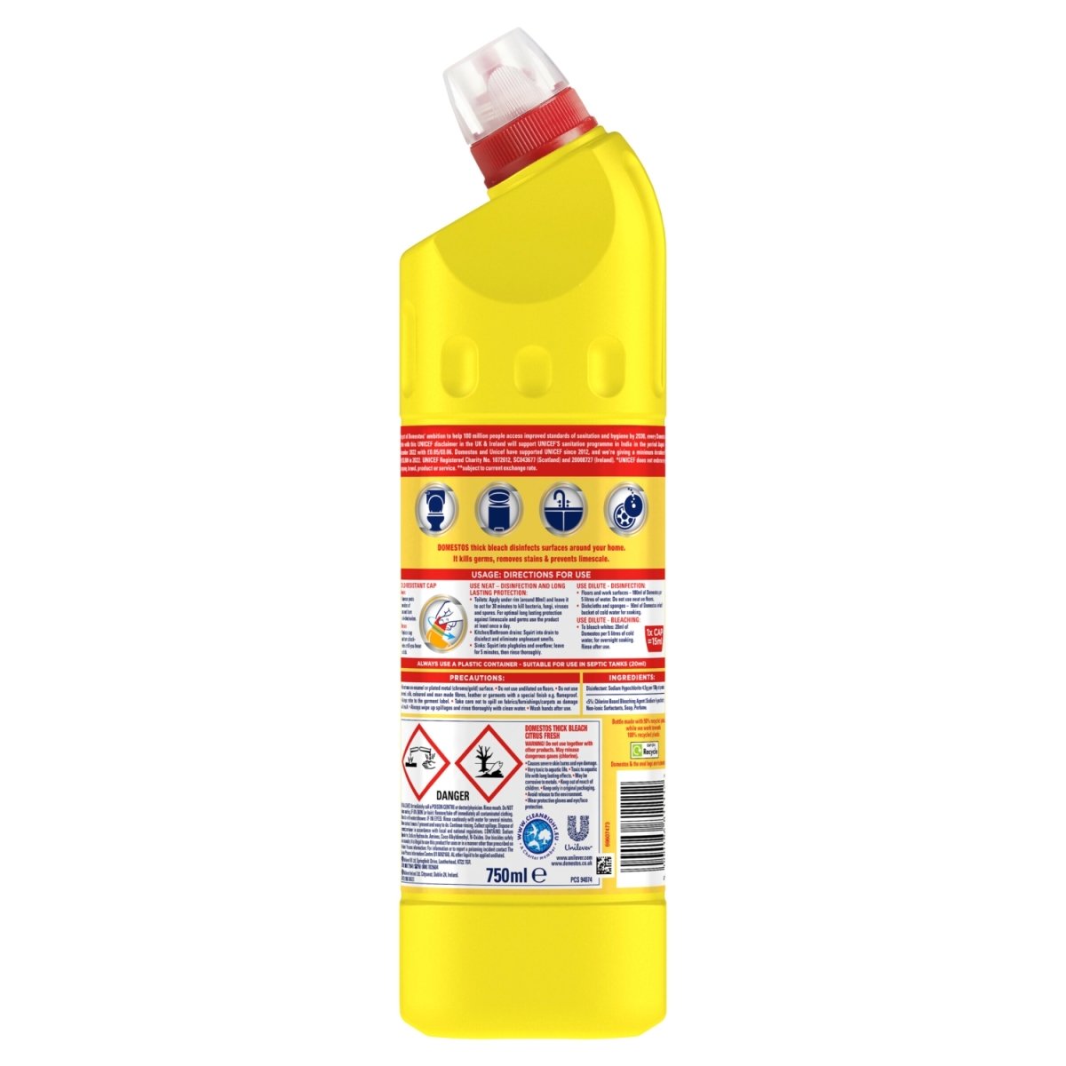 Domestos Bleach 750ml Citrus