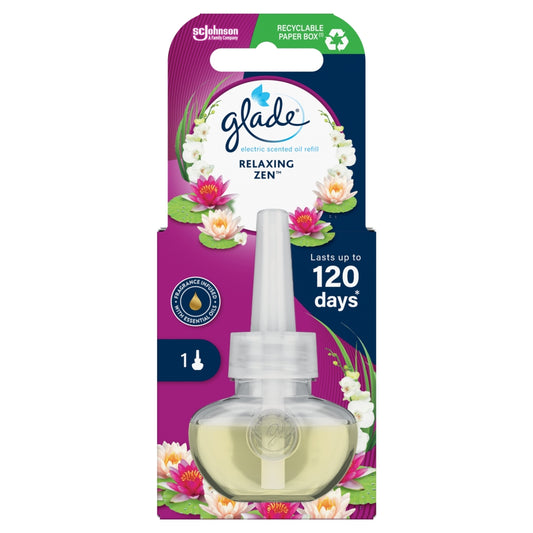 Buy Glade Plug In Refill Zen 20ml online at Intamarque Wholesale – Trusted FMCG distributor