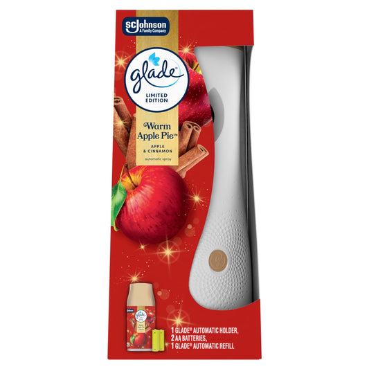 Buy Glade Autospray Holder Warm Apple Pie 269ml online at Intamarque Wholesale – Trusted FMCG distributor