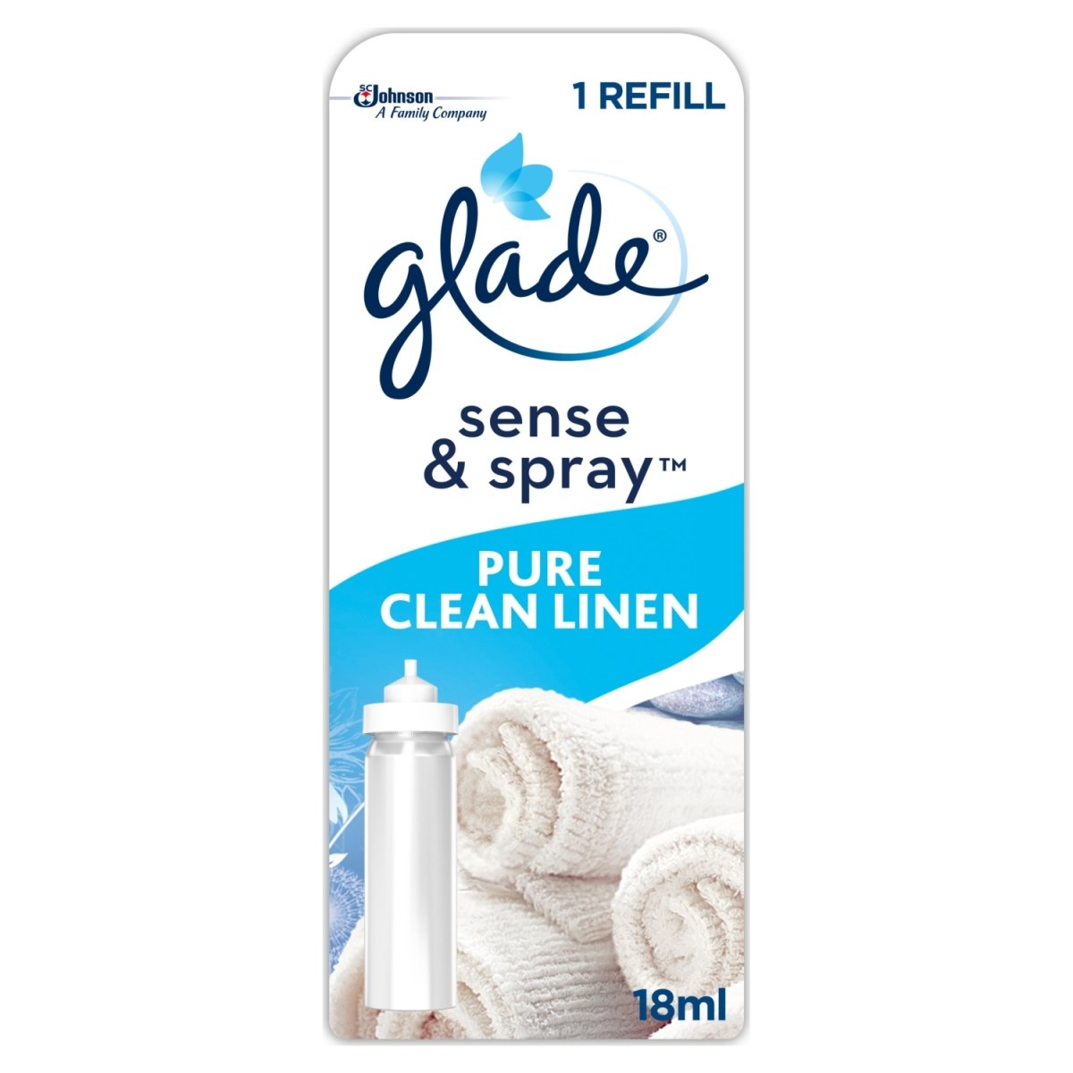 Glade Sense & Spray Holder 18ml Clean Linen