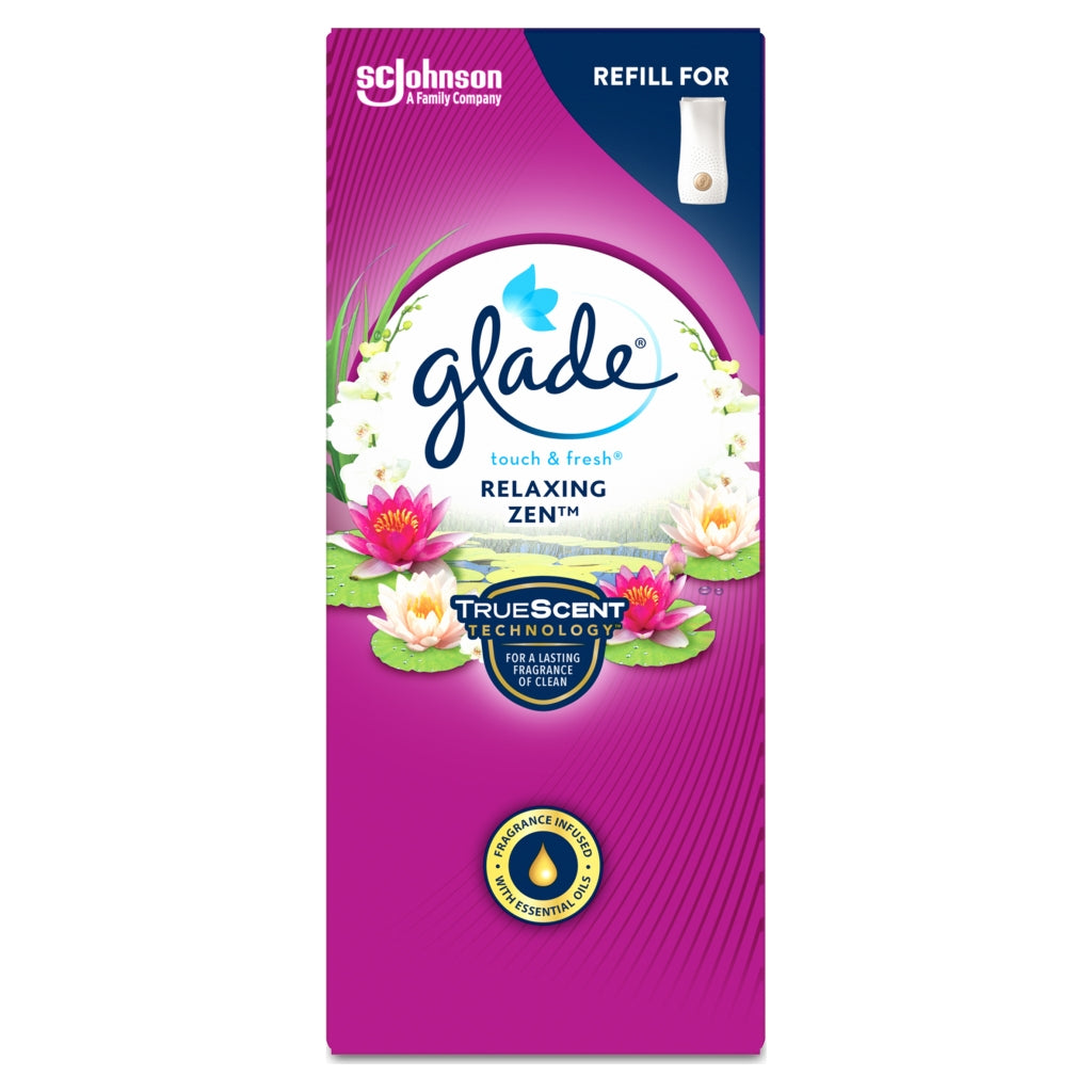 Buy Glade Touch N Fresh Refill Relaxing Zen 10ml online at Intamarque Wholesale – Trusted FMCG distributor