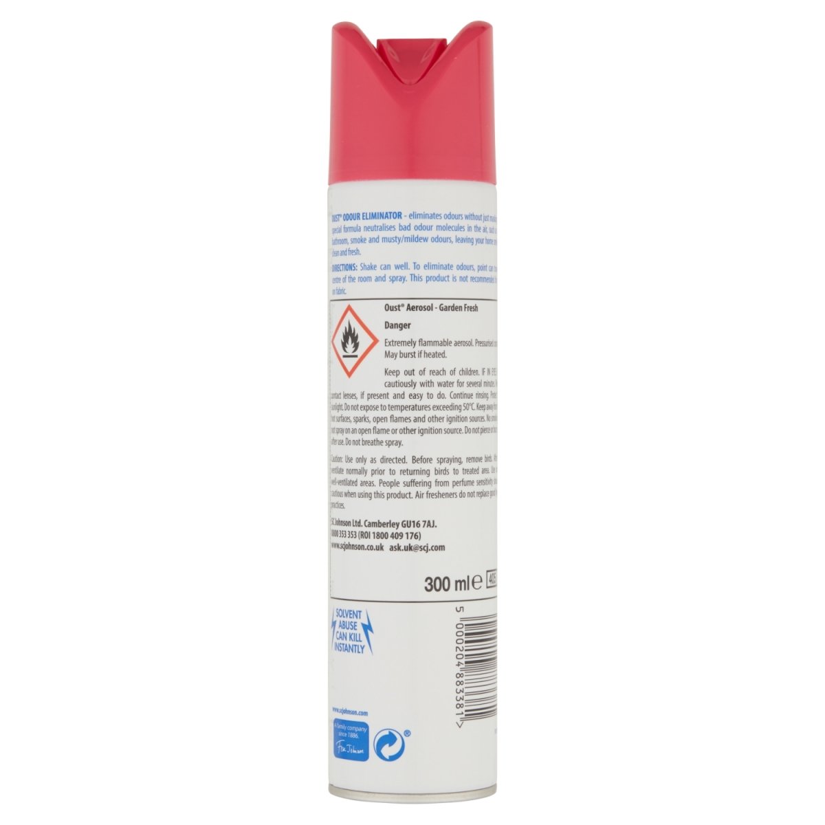 Oust Aerosol 300ml Garden Fresh