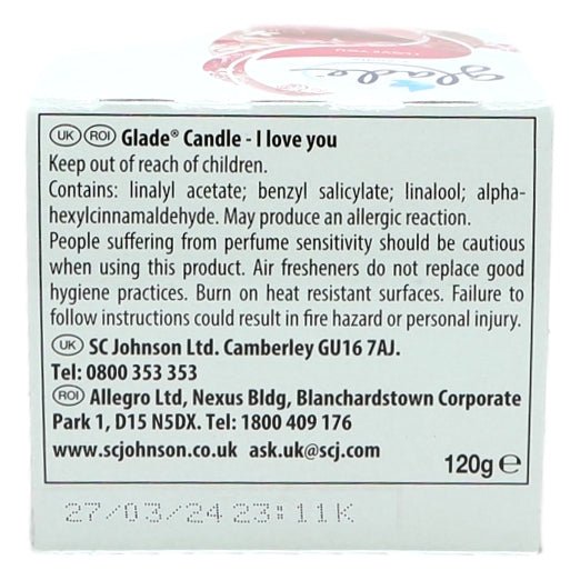 Glade Candle 120g With Love - Intamarque - Wholesale 5000204884869