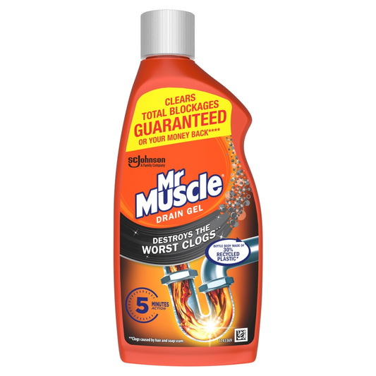 Buy Mr Muscle Kitchen & Bathroom Drain Gel 500ml online at Intamarque Wholesale – Trusted FMCG distributor