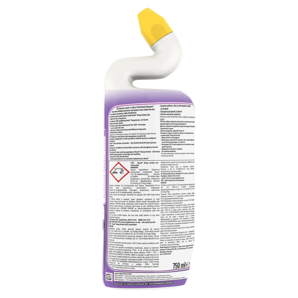 Toilet Duck Deep Action Gel Lavender 750ml