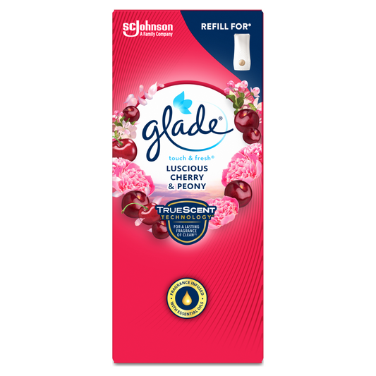 Buy Glade Touch N Fresh Refill Peony and Cherry 10ml online at Intamarque Wholesale – Trusted FMCG distributor