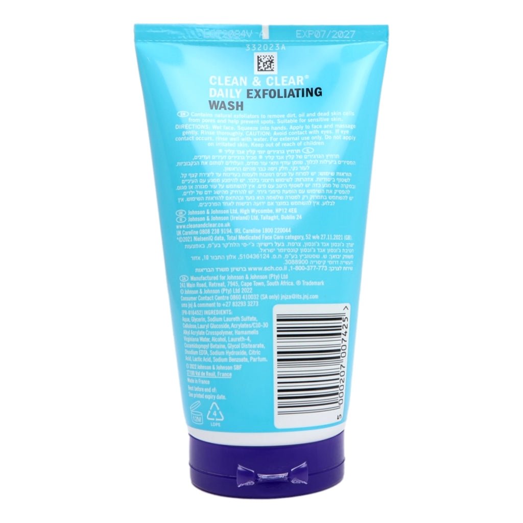 Clean & Clear 150ml Exfoliating Daily Wash