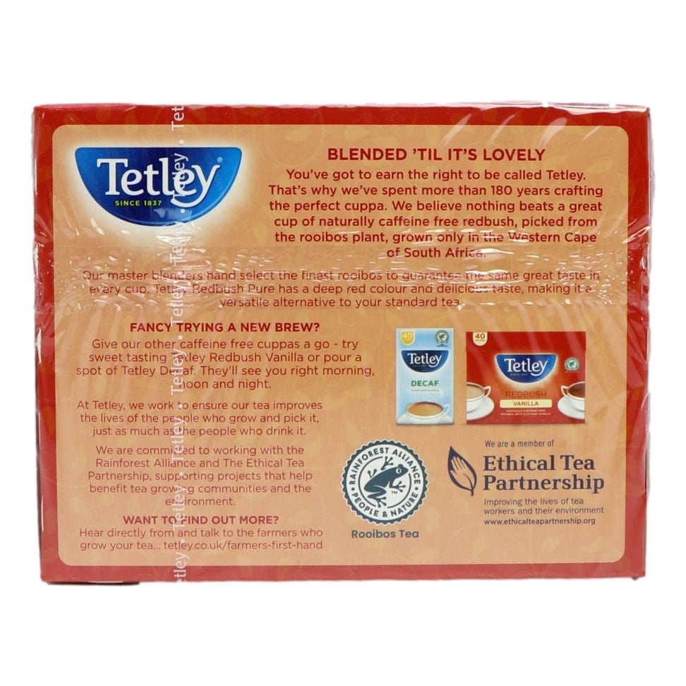 Tetley Redbush 40 Tea Bags 100g