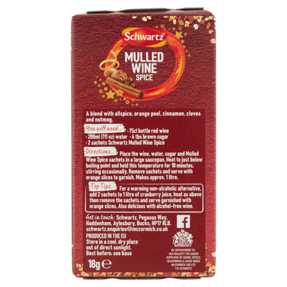 Schwartz 6 Mulled Wine Spice 18g