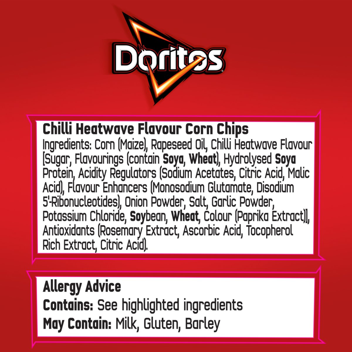 Doritos Chilli Heatwave 40G - Intamarque - Wholesale 5000328493435