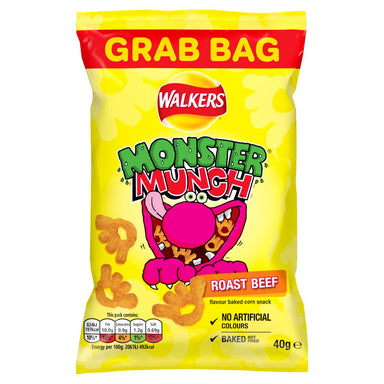 Monster Munch Roast Beef 40G - Intamarque - Wholesale 5000328530215