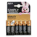 Duracell Simply Batteries AA 6pk - Intamarque - Wholesale 5000394111943