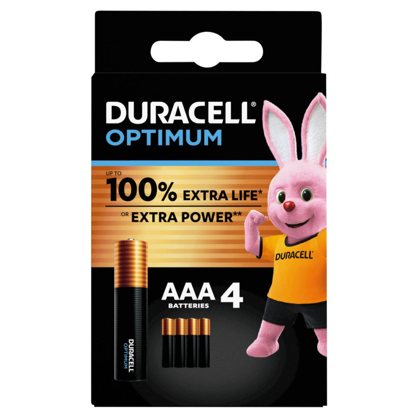 Duracell Optimum AAA 4 Batteries