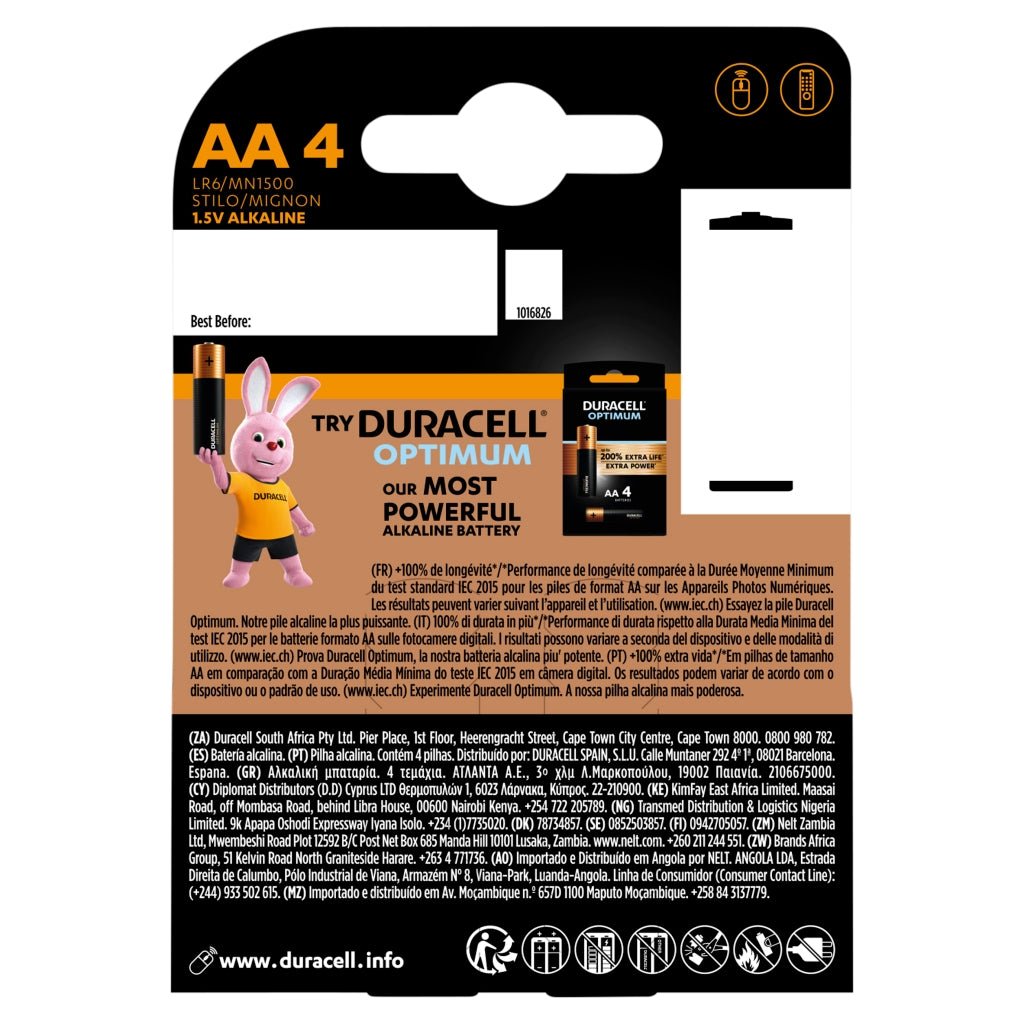 Duracell Plus Batteries 100%   AA 4pk - Intamarque - Wholesale 5000394140851