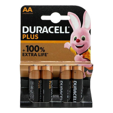 Duracell Plus Batteries 100%   AA 4pk - Intamarque - Wholesale 5000394140851