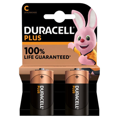 Duracell Plus Batteries 100%  C 2pk - Intamarque - Wholesale 5000394141827