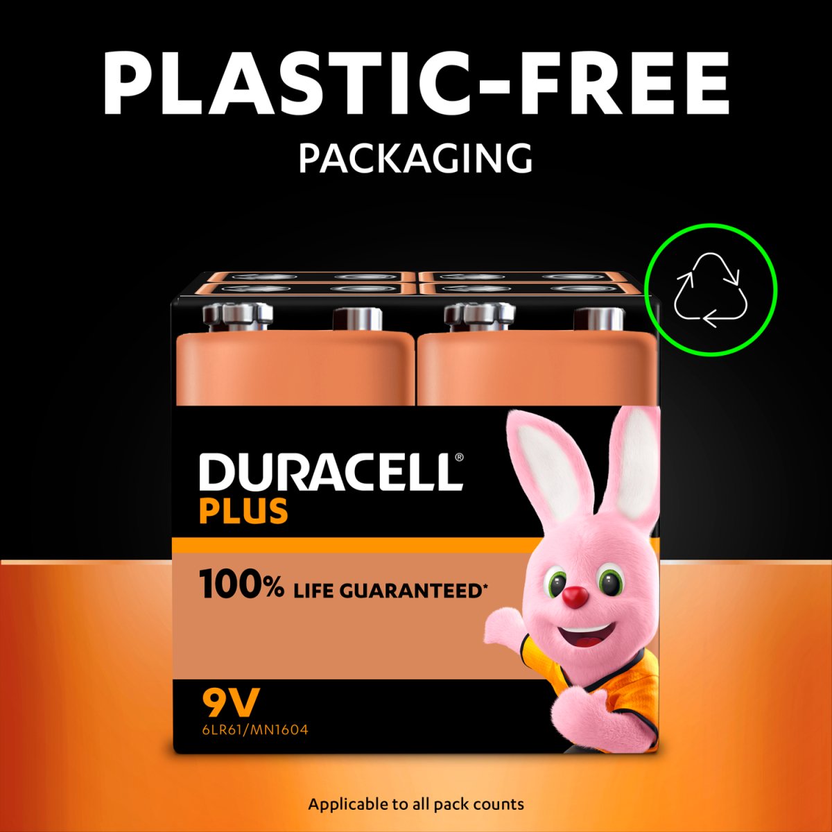 Duracell Plus 9v Battery 2 Pack - Intamarque - Wholesale 5000394142268