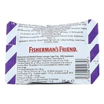 Fisherman's Friend Lozenges 25g Blackcurrant