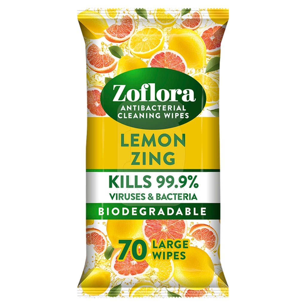 Zoflora Wipes 70s Lemon Zing