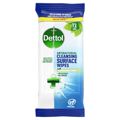 Dettol Antibacterial Surface Wipes 72's