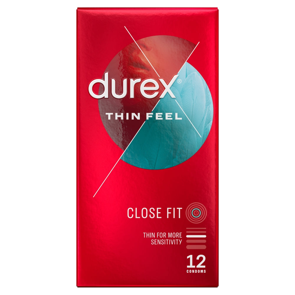 Durex Condoms 12pk Thin Feel Close Fit