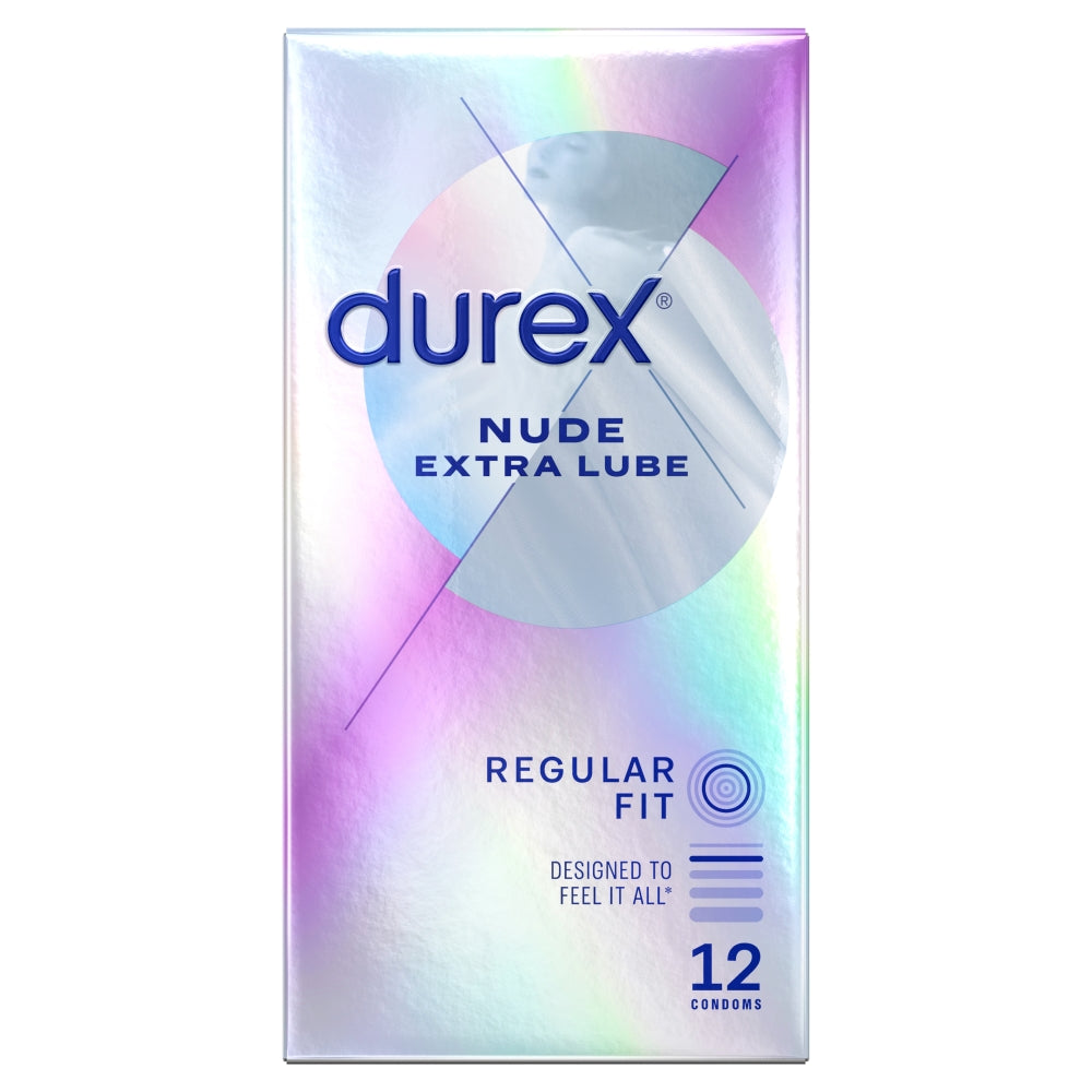 Durex Condoms 12pk Nude Extra Lube