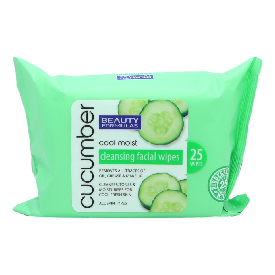 Beauty Formulas Facial Wipes Cucumber