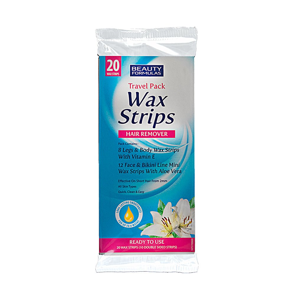 Beauty Formulas Wax Strips Travel Pack