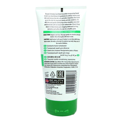 Beauty Formulas Cucumber Mist Invigorating Scrub