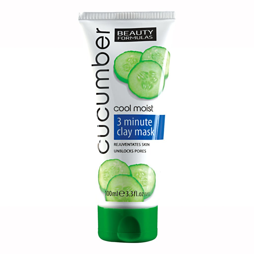 Beauty Formulas 100ml Cucumber 3 Minute Clay Mask