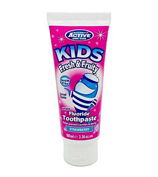 Active Kids 100ml Strawberry Toothpaste