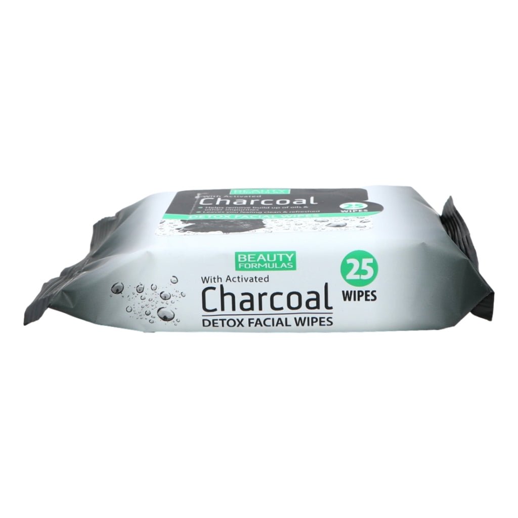 Beauty Formulas Charcoal Facial Wipes 25'S