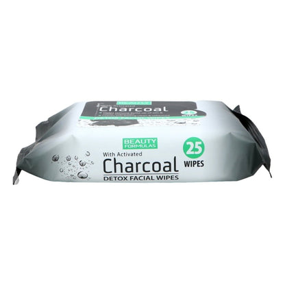 Beauty Formulas Charcoal Facial Wipes 25'S