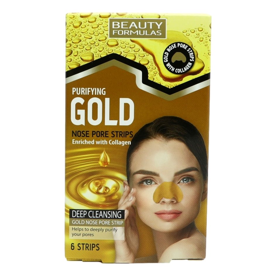 Beauty Formulas Gold Nose Pore Strips 6's