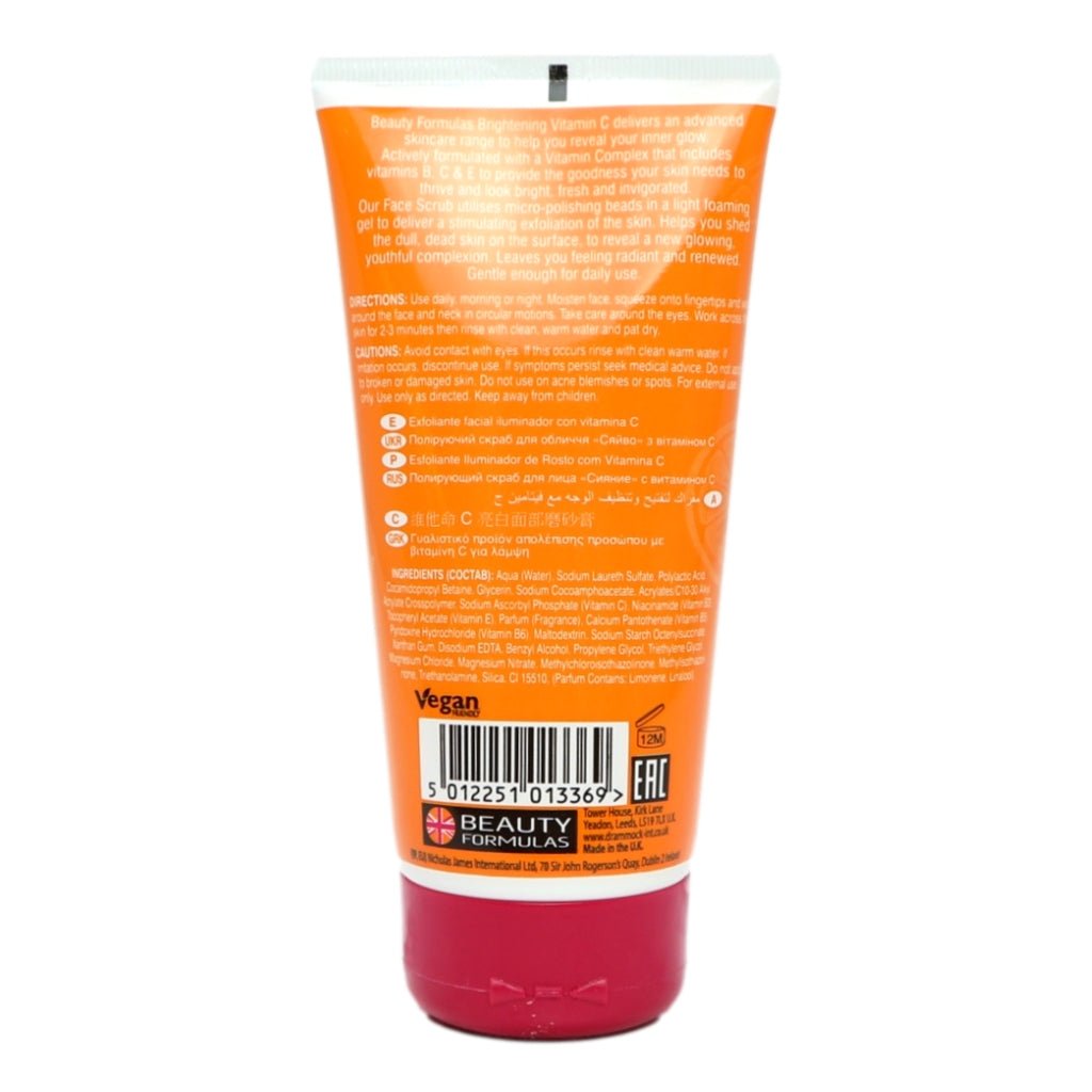 Beauty Formulas Vitamin C Brightening Facial Scrub - Intamarque - Wholesale 5012251013369