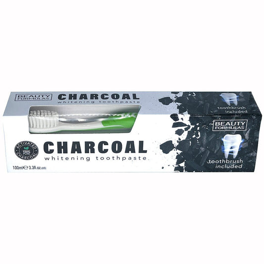 Active Charcoal Toothpaste 100ml + Brush