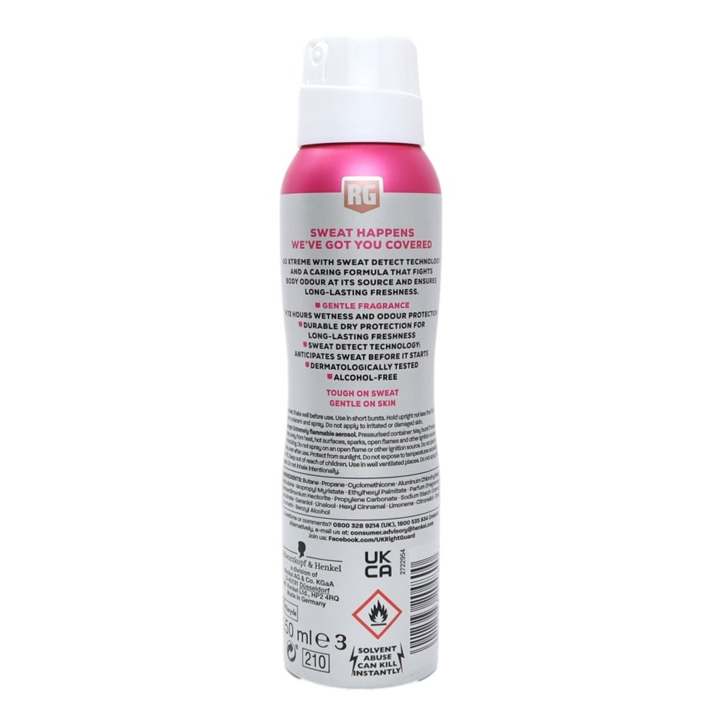 Right Guard 150ml APA Xtreme Women Dry - Intamarque - Wholesale 5012583204800