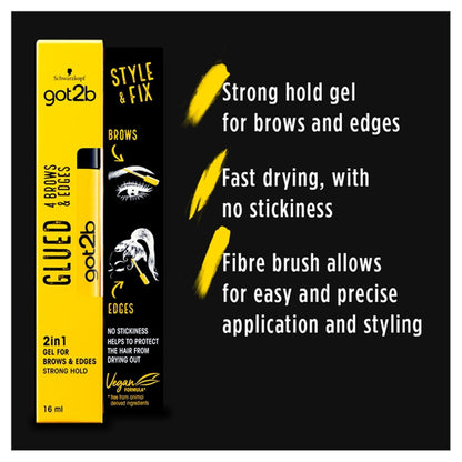 Got2B Glued 4 Brows & Edges 2 In1 Gel 16ml (2x6)